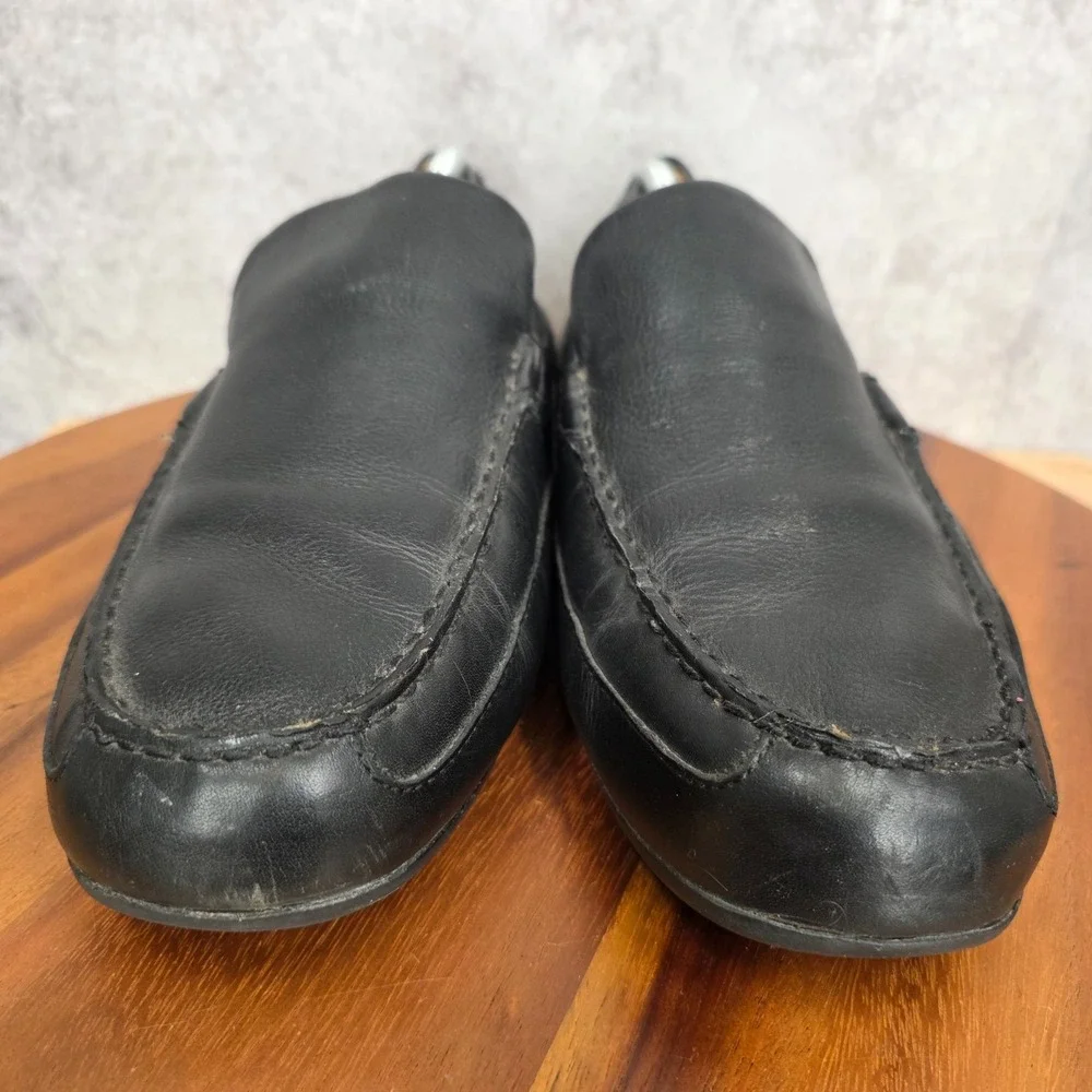Sperry Top-Sider Driving Shoes Mens‎ 11.5 Black Leather Boat Loafers Moccasins